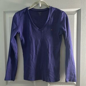 Tommy Hilfiger Purple Long Sleeve Top